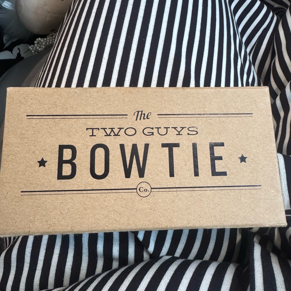 Black and White Bow Tie